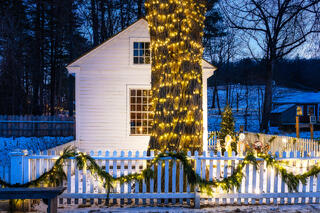 Festive Glow in Old Sturbridge Village
