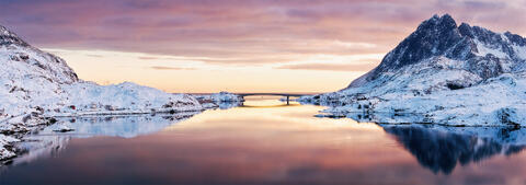 Sunset Reflections at Kåkern Bridge