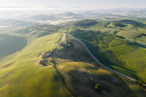 Fog-Kissed Morning in Tuscany