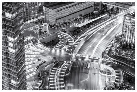 Las Vegas, Nevada, cosmopolitan, bw
