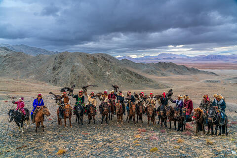 Mongolian Eagle Hunters