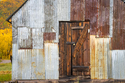 Autumn Palette: Shed and Hillside Hues