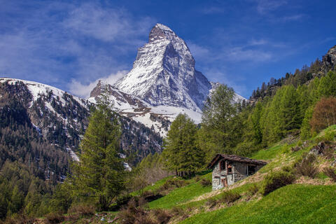 Matterhorn and Cabin