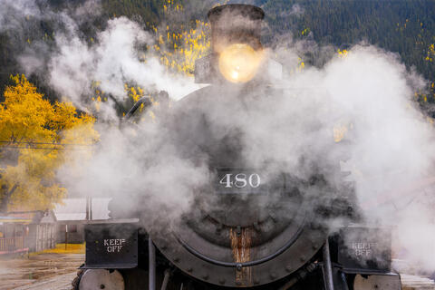Steam and Fall's Glimpse: Locomotive #480