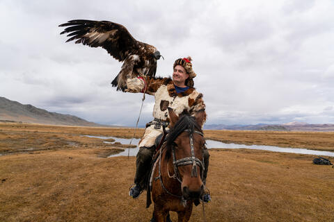 Me as a Mongolian Eagle Hunter