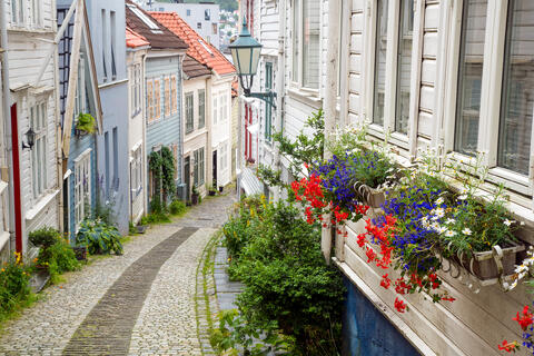 Quaint Streets of Bergen