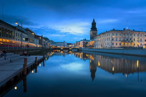 Gothenburg's Twilight Canal