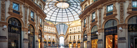 Early Morning Serenity in Galleria Vittorio Emanuele II