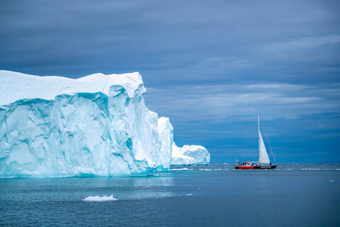 Sailboat and Iceberg