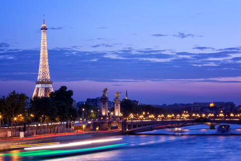 Eiffel's Evening Glow"