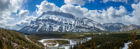 Winter Majesty: Mount Rundle, Banff National Park