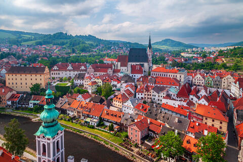 Panorama of Český Krumlov: Past and Present