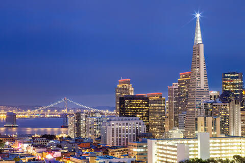 San Francisco's Evening Glow