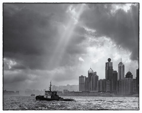 Tugboat in Hong Kong Harbor