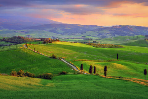 Golden Sunset in Tuscany