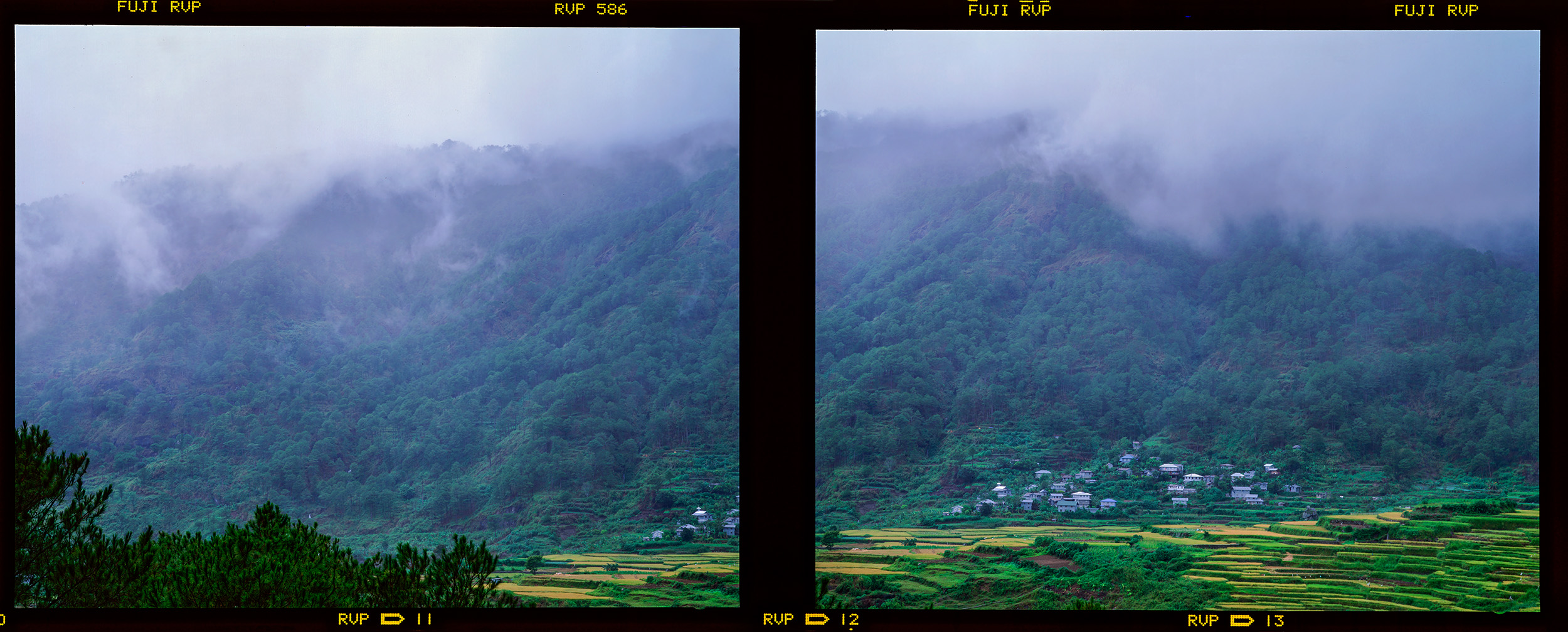 Captured on Velvia 50 film with a Mamiya 7 camera, this image offers a unique perspective of Banaue, Philippines. A departure...
