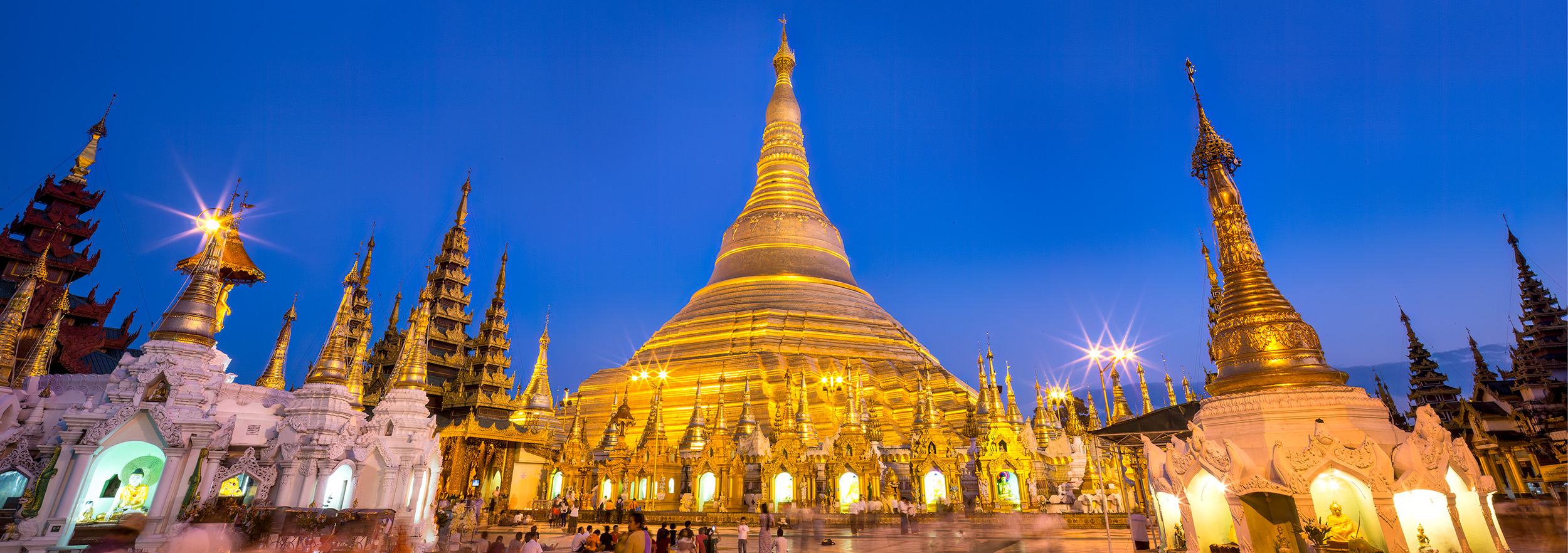 In "Golden Dreams," a stitched panoramic image, I finally realized a lifelong aspiration—visiting the Shwedagon Pagoda in Yangon...