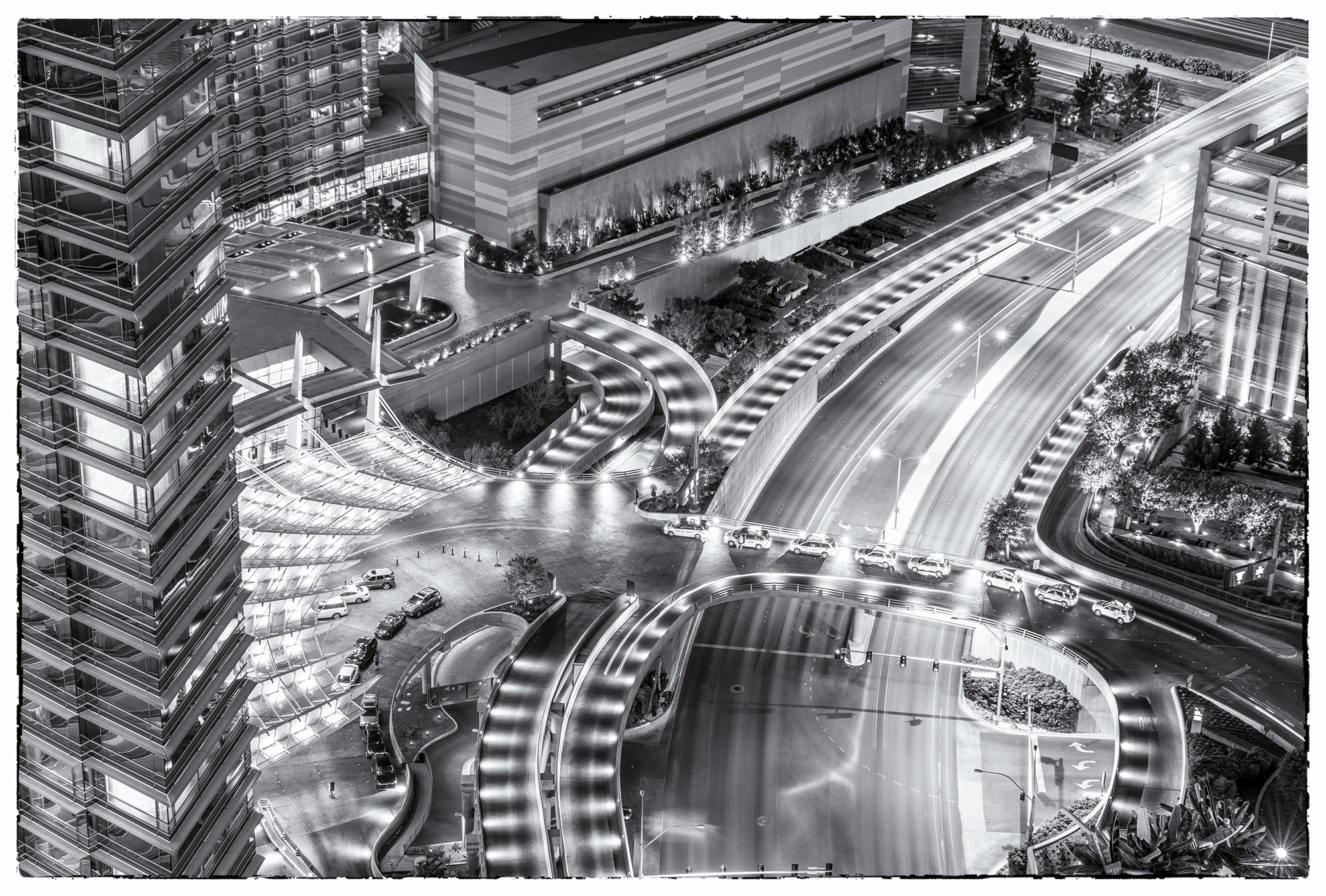 Urban Elegance Las Vegas, Nevada, cosmopolitan, bw