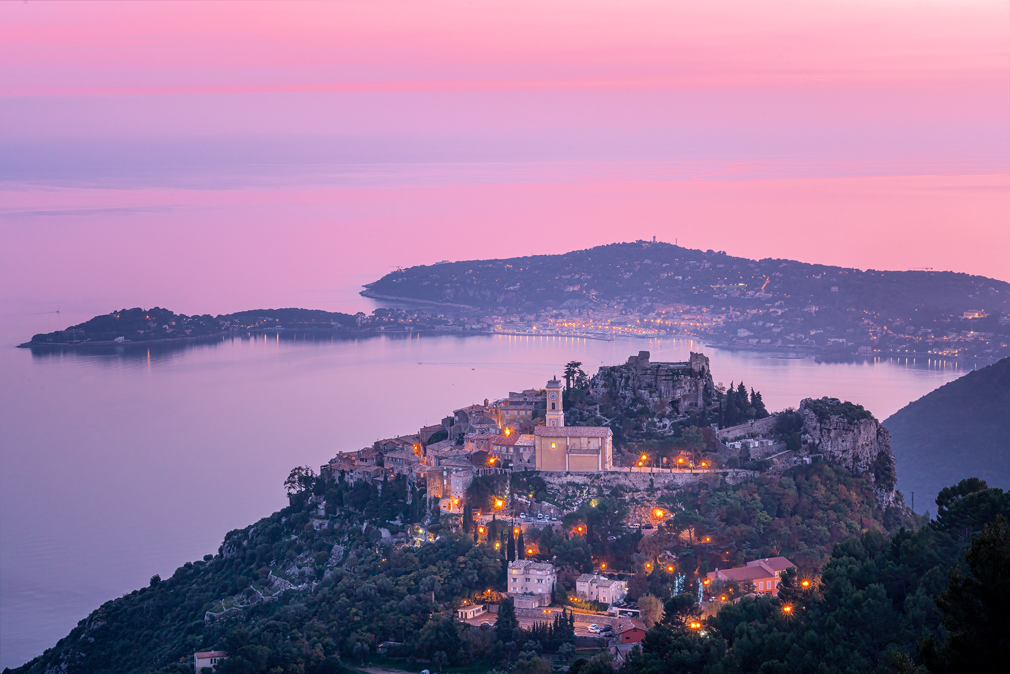 Eze Sunset In Eze, France, Veronica and I embarked on an early scouting mission, searching for a high vantage point above the Eze center...