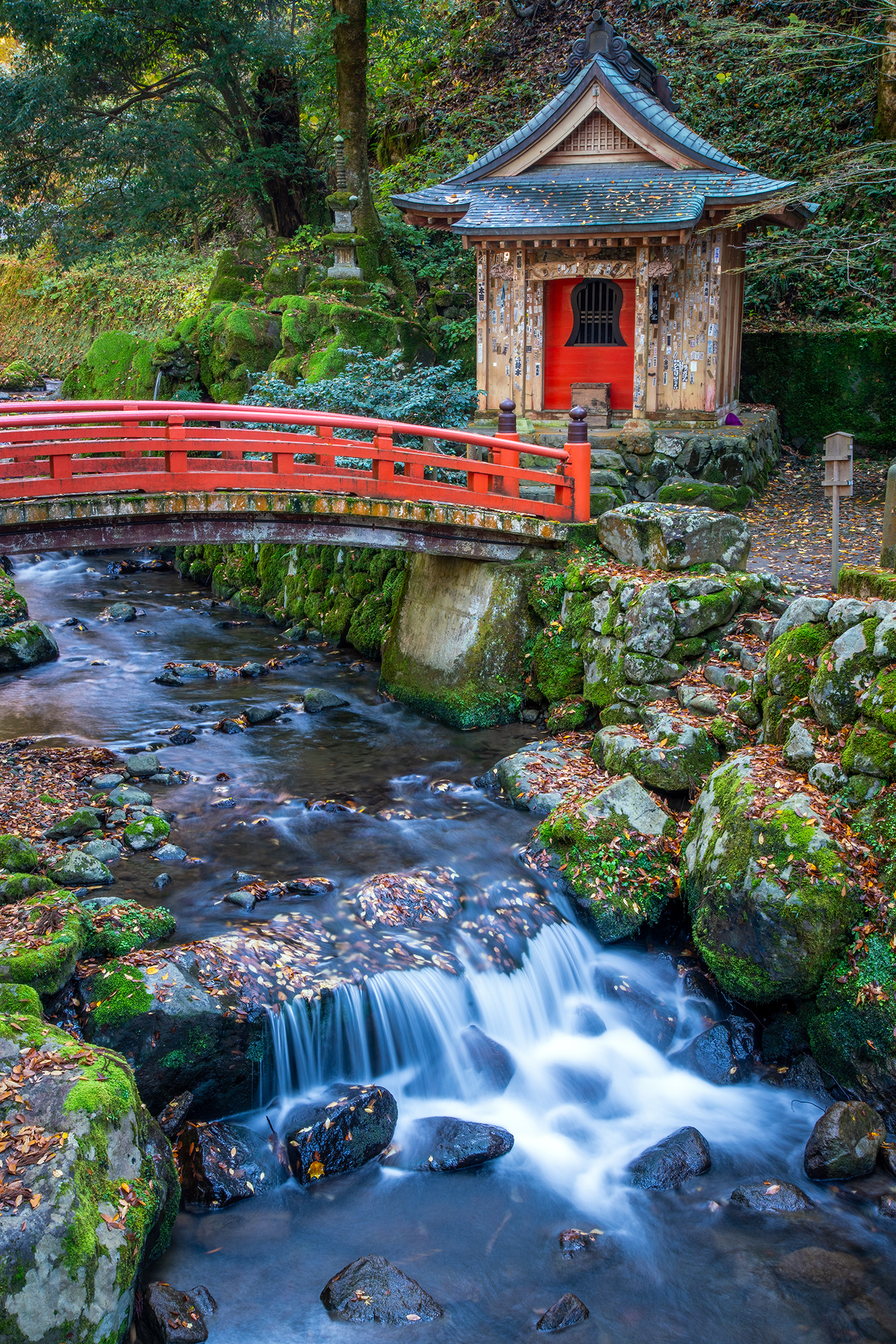 Eiheji's Whispering Stream This image from the Eiheji Temple area in Japan captures the essence of tranquility. A small temple, nestled in the upper right...