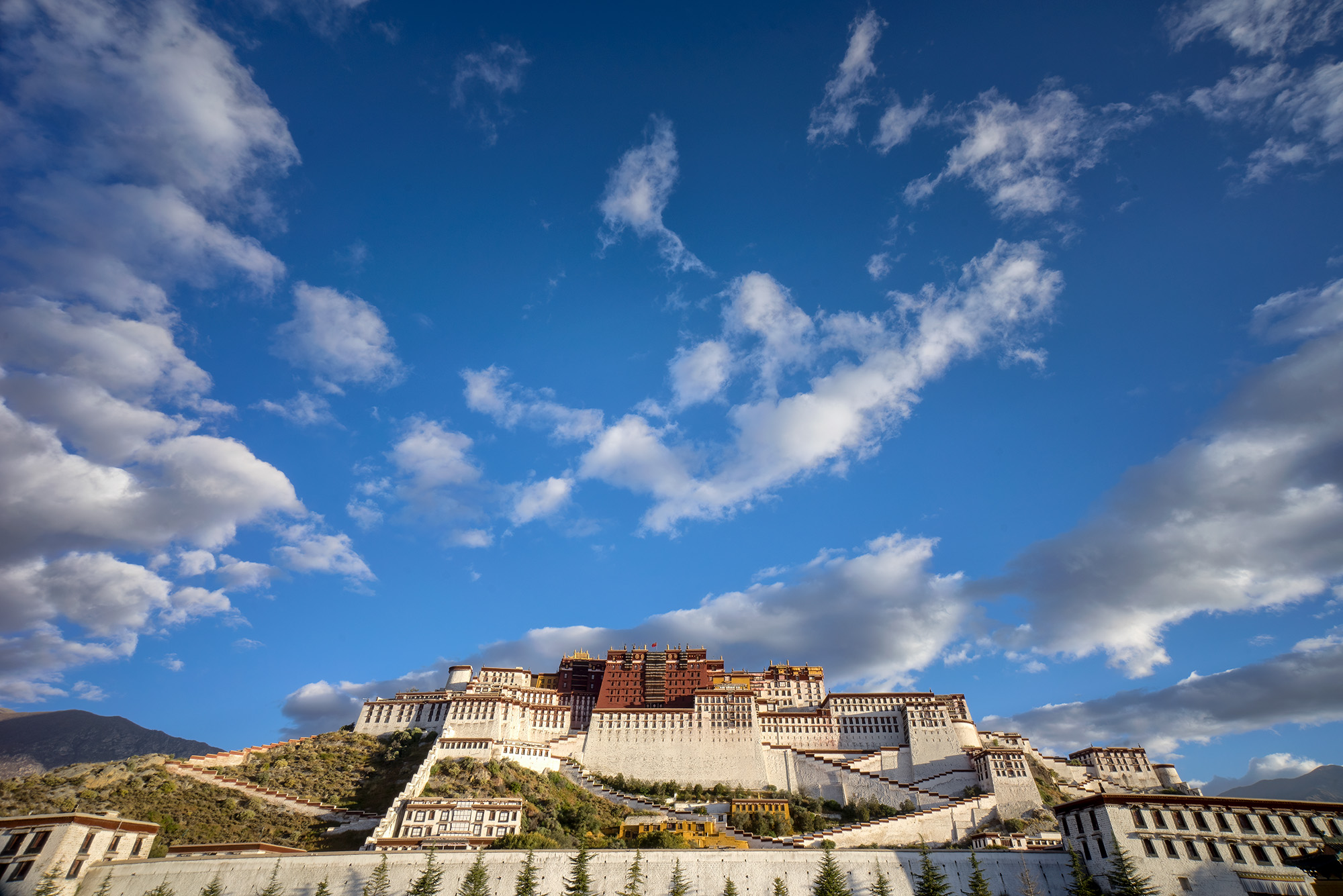 Potala Palace This is a very wide shot of the Potala Palace on a crisp morning soon after sunrise. Steve and I continually marveled at just...