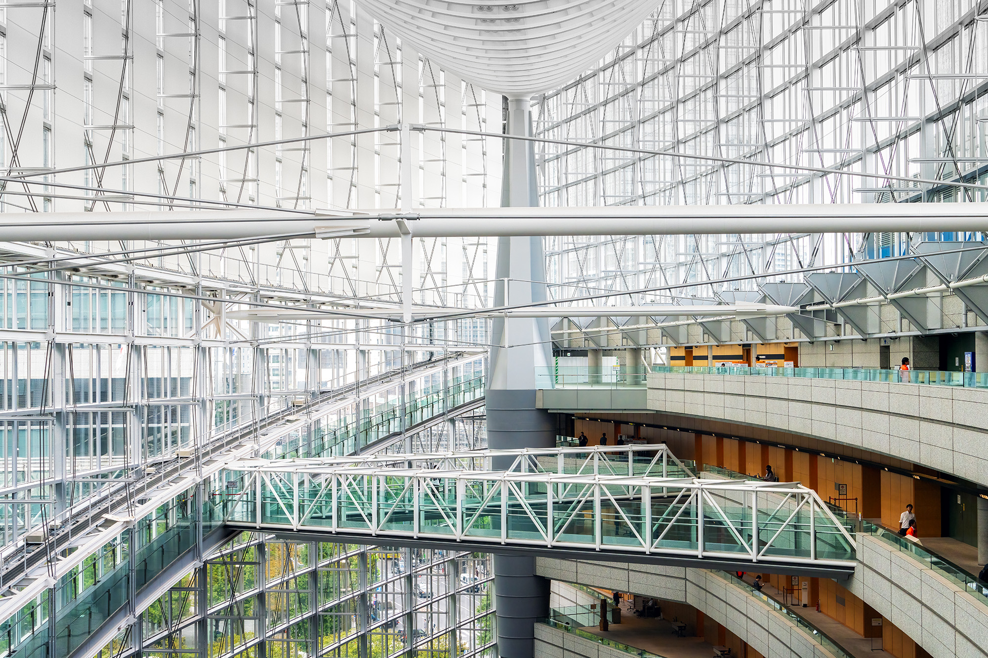 Converging Lines at Tokyo International Forum This image, taken from several floors up inside the Tokyo International Forum, highlights the architectural brilliance of the...