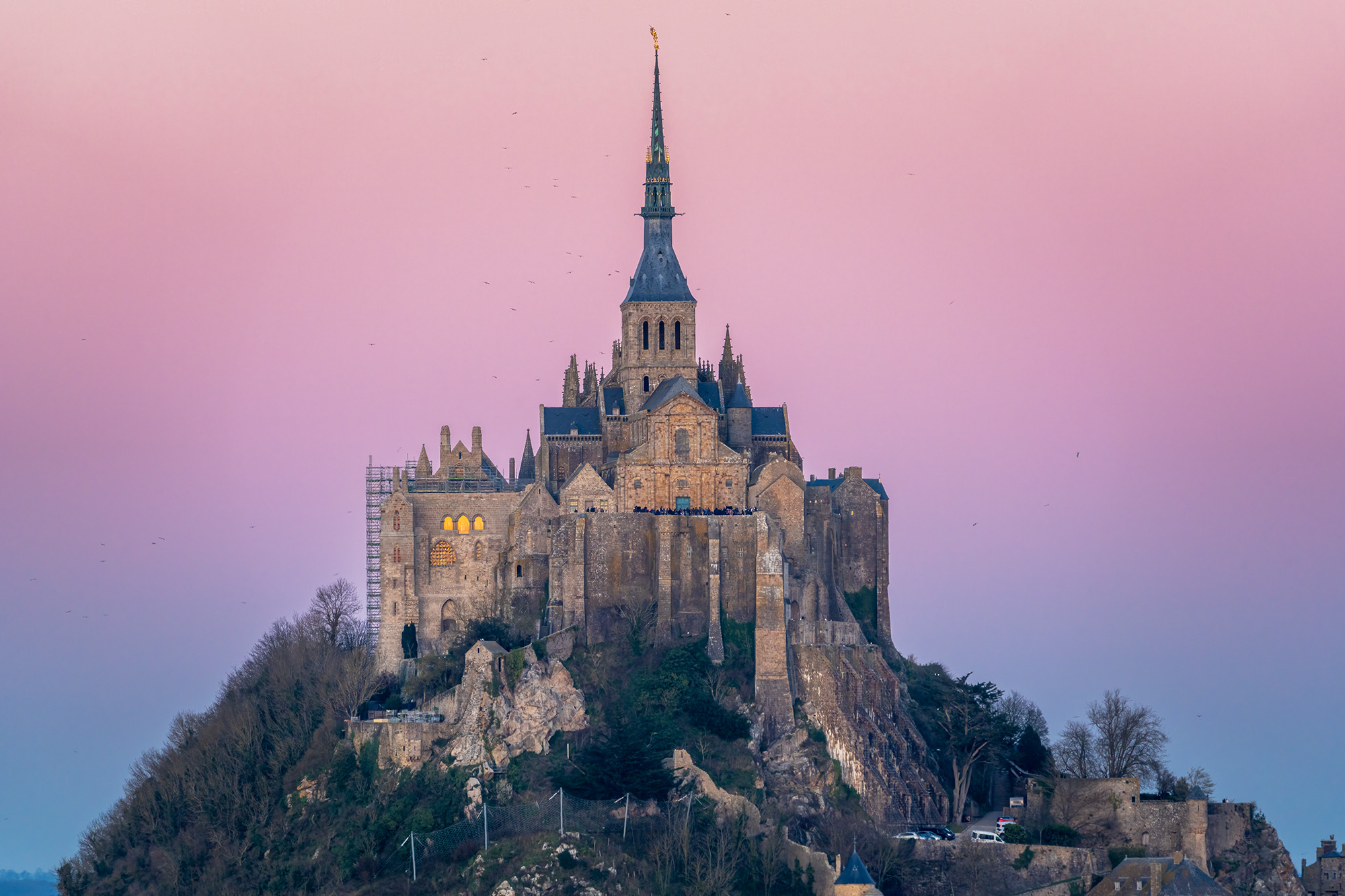 On this evening at Mont Saint Michel in Normandy, I witnessed a memorable "earth shadow" stretching across the horizon. With...