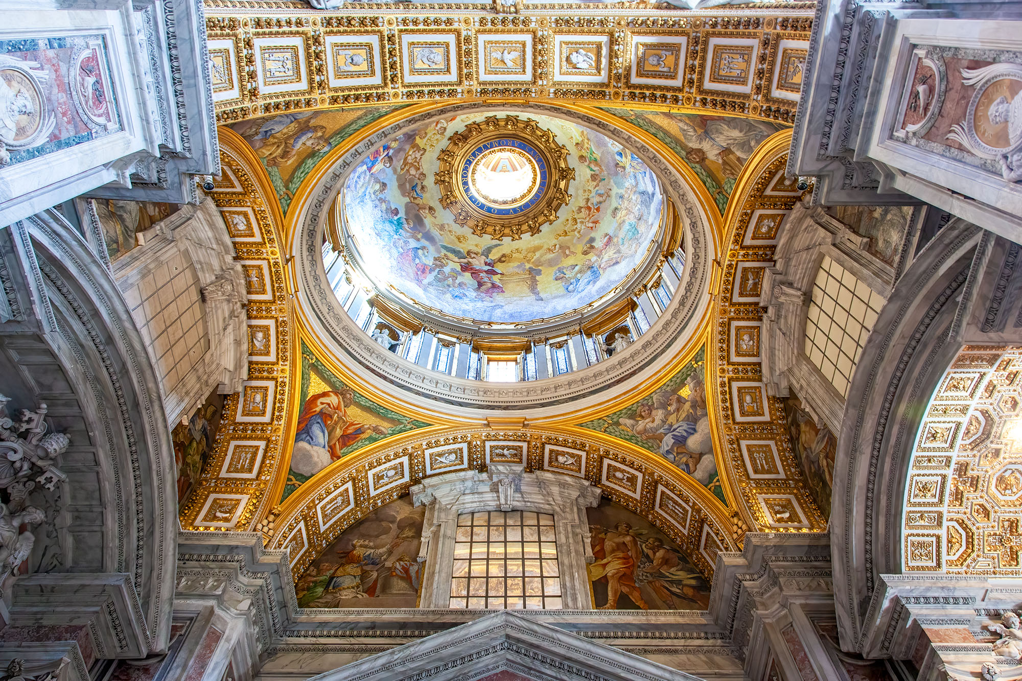 Gazing upwards at the oval dome of St. Peter's Basilica in the Vatican, I am immersed in a world of impeccable symmetry. The...