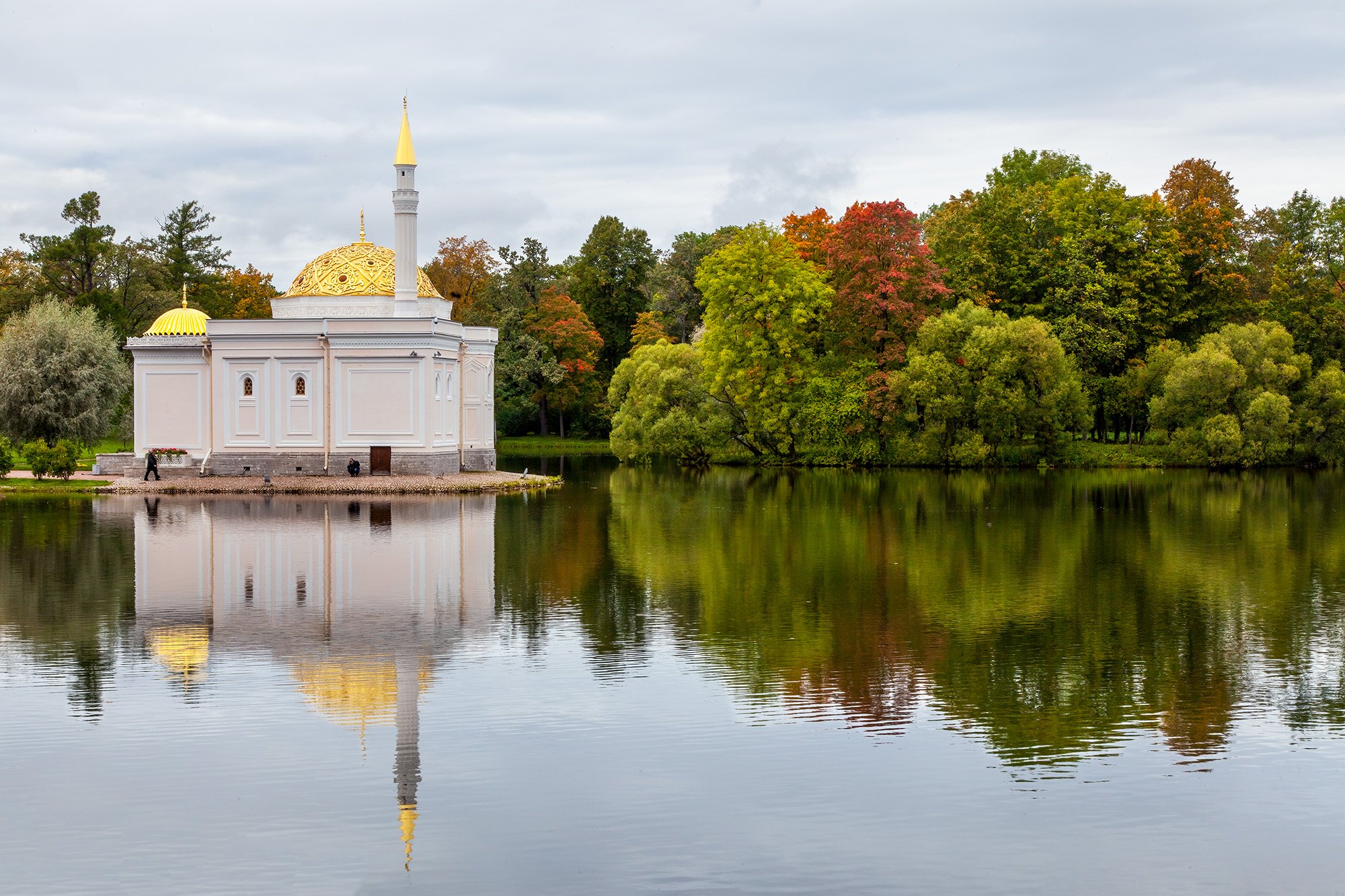 In this photograph, I captured the Mosque & Turkish Bath Pavilion in St. Petersburg, Russia. The mosque stands gracefully on...