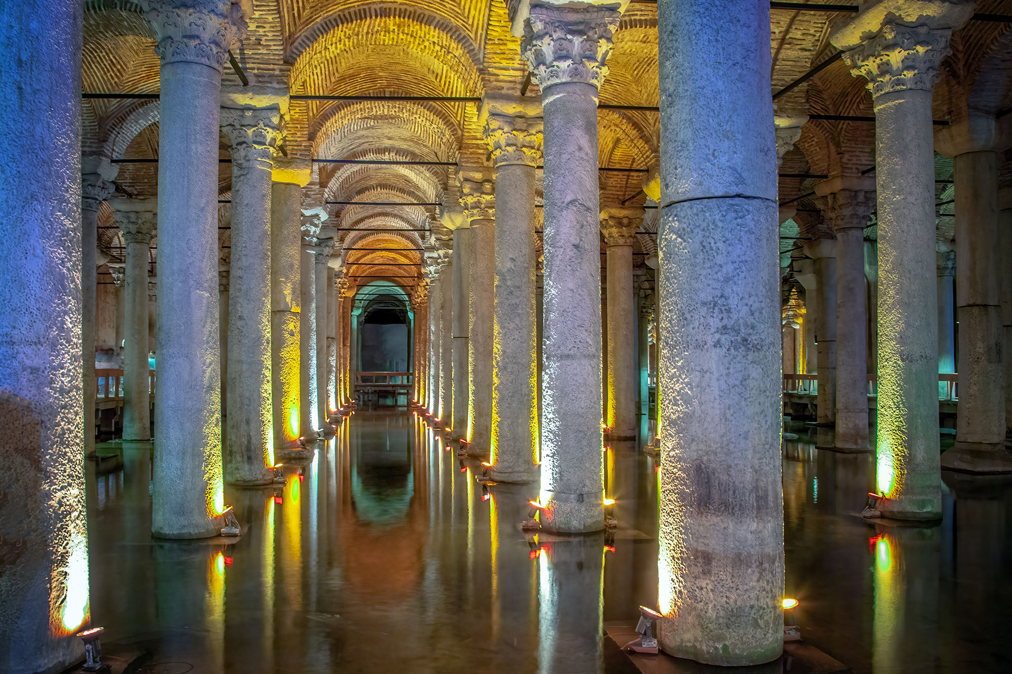 This captivating image, taken within Istanbul's Cistern Basilica, unveils an enchanting underworld. The long exposure photograph...
