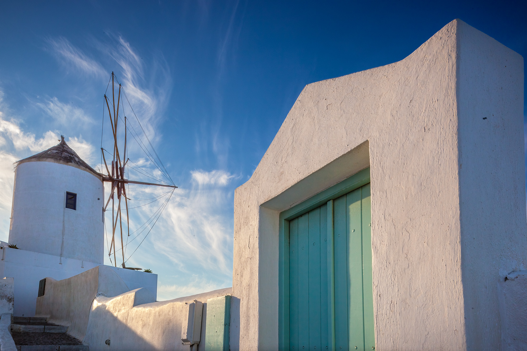In Oia, Santorini, Greece, I embarked on a tranquil morning stroll, and this image encapsulates the charm of that moment. A rustic...