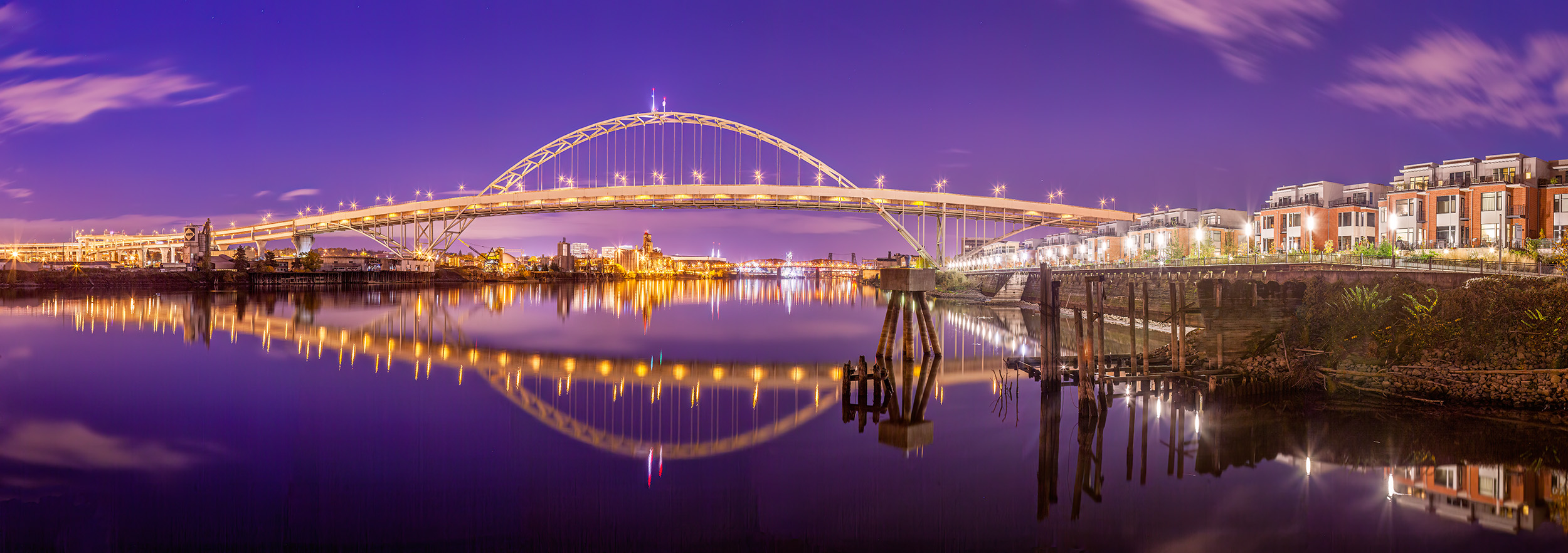 Fremont Bridge Panoramic I would love to tell you how I planned for weeks to capture this shot. But what really happened was Jude and I were crossing...