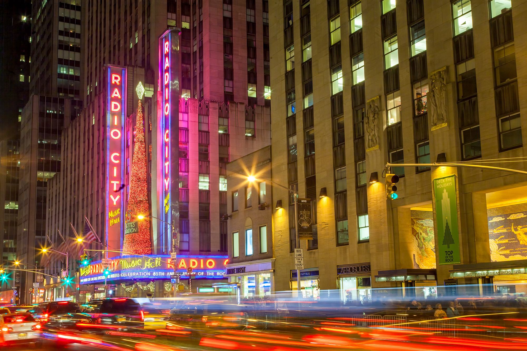 Nocturnal Pulse of Radio City I ventured to the vibrant streets of New York City at night, where I captured the essence of Radio City Music Hall. Neon signs...