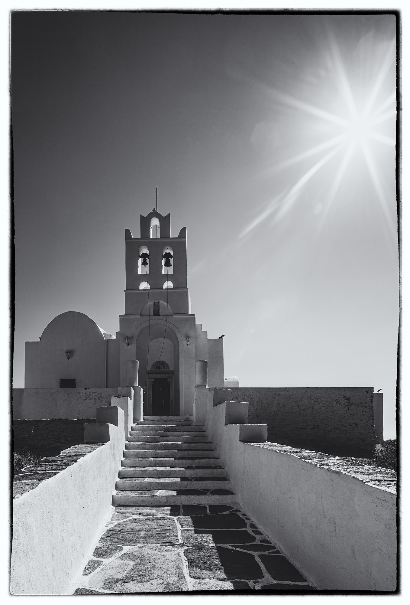 During our visit to Chrysopigi Monastery on the serene island of Sifnos, Greece, Veronica and I discovered a blissful solitude...